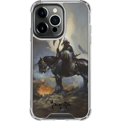 Death Dealer on Horseback by Frazetta iPhone 16 Pro Clear Case